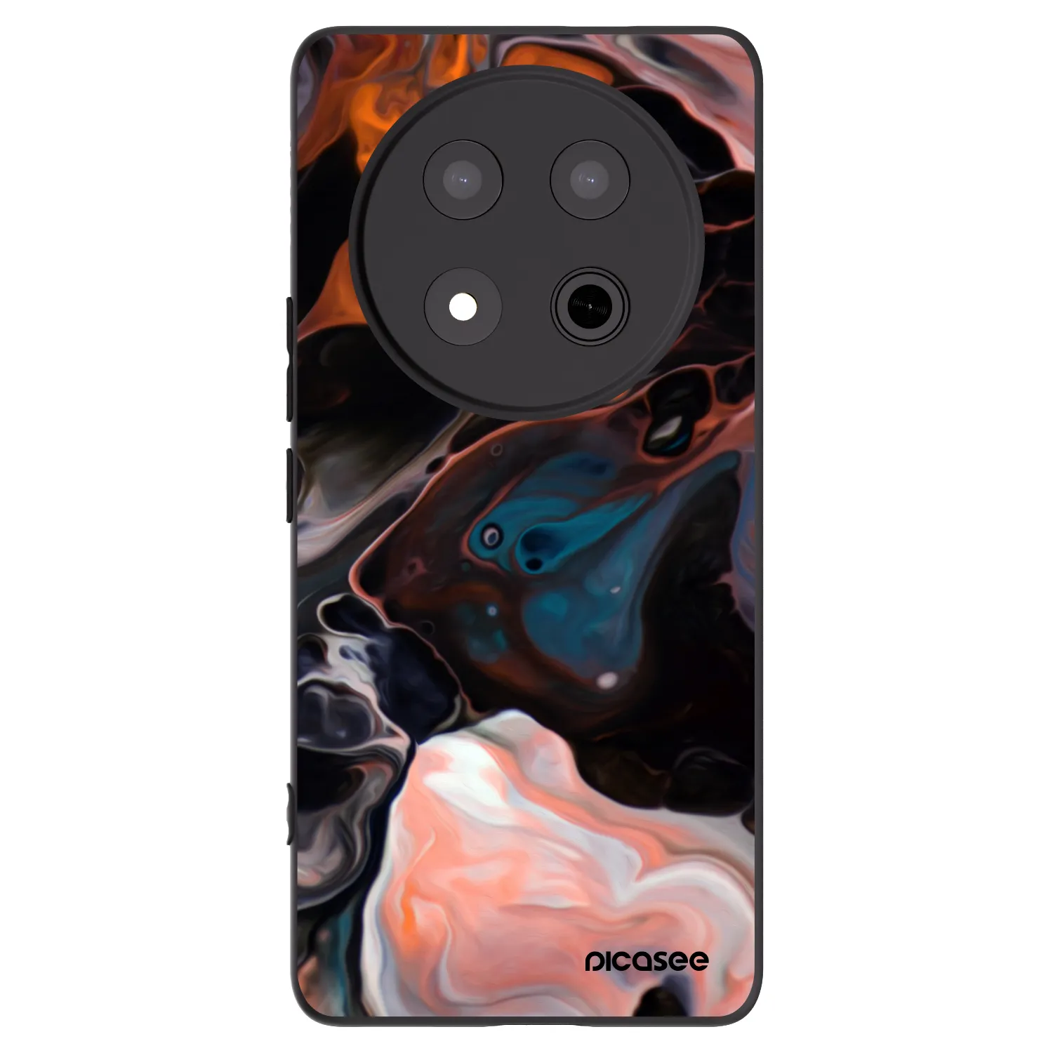 Picasee Honor Magic7 Lite 5G Hülle - Schwarzes Silikon - Cream