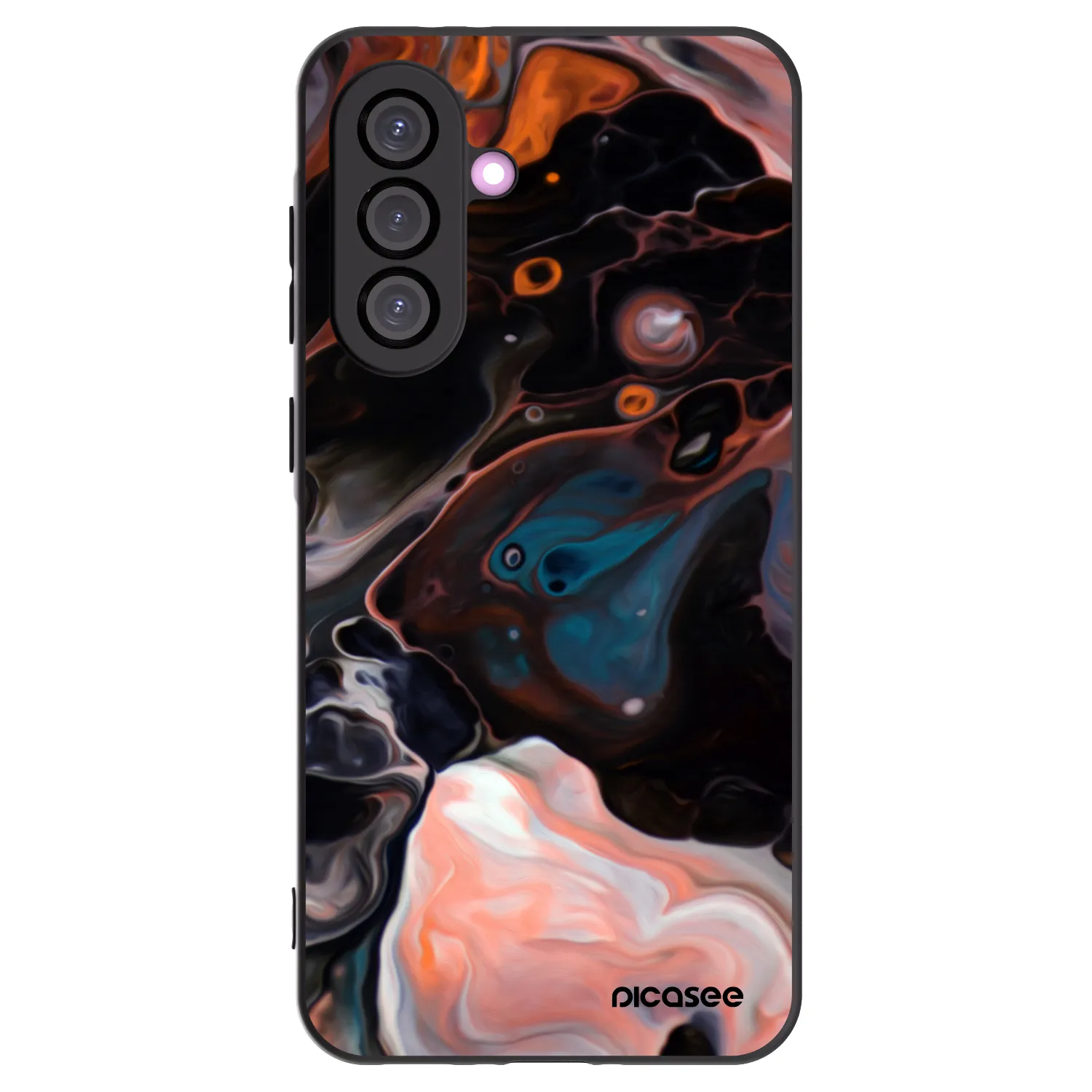 Picasee Samsung Galaxy A56 5G A566B Hülle - Schwarzes Silikon - Cream