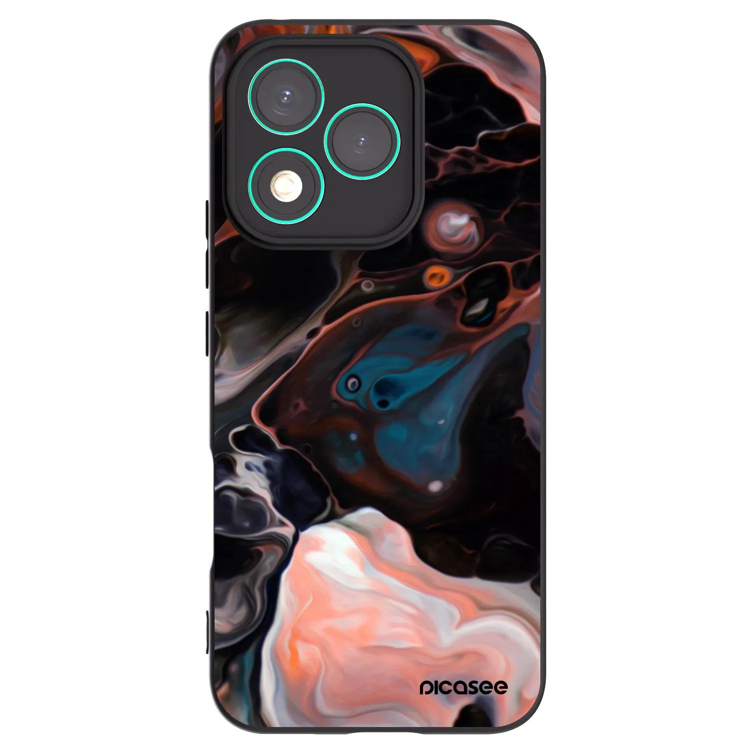 Picasee Honor 400 Lite 5G Hülle - Schwarzes Silikon - Cream