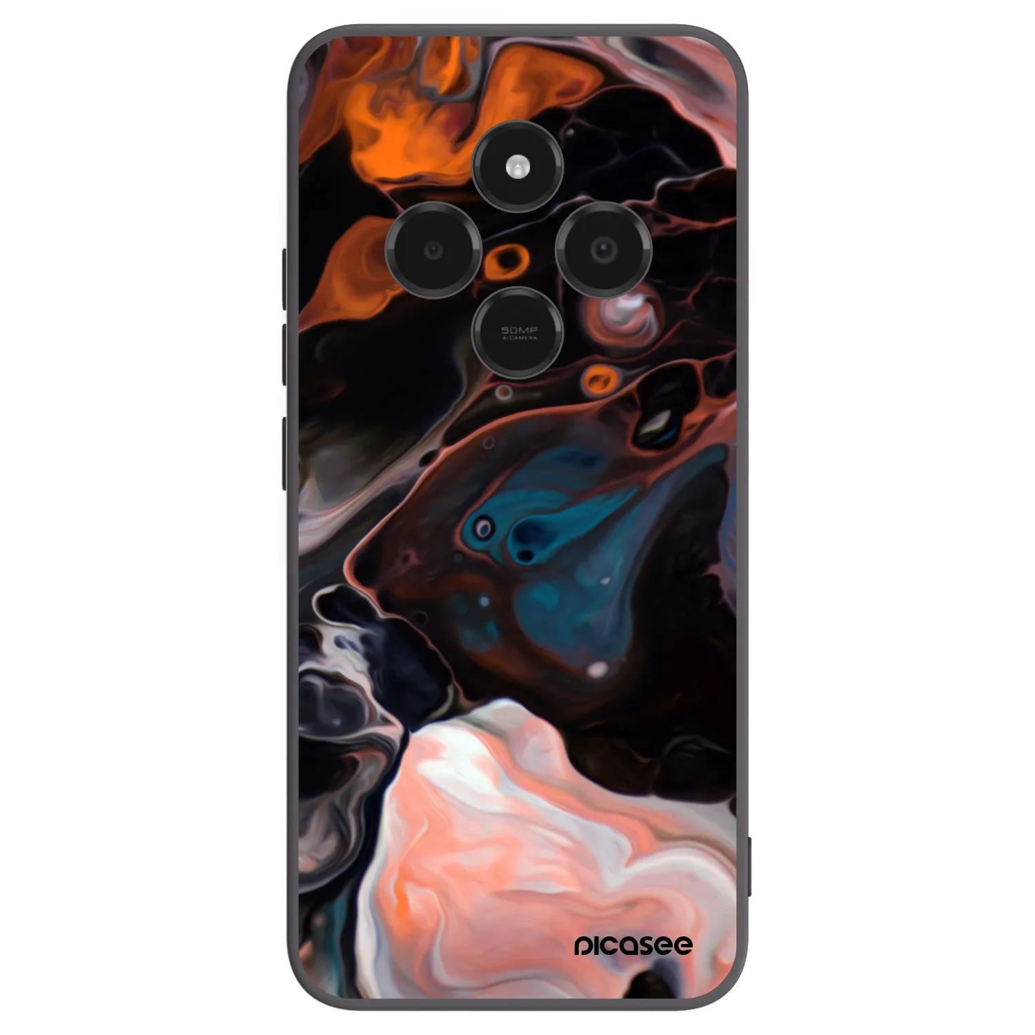 Picasee Xiaomi Poco C75 Hülle - Schwarzes Silikon - Cream
