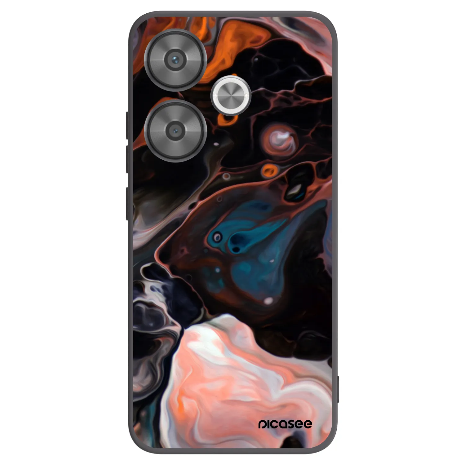 Picasee Xiaomi Poco F6 Hülle - Schwarzes Silikon - Cream