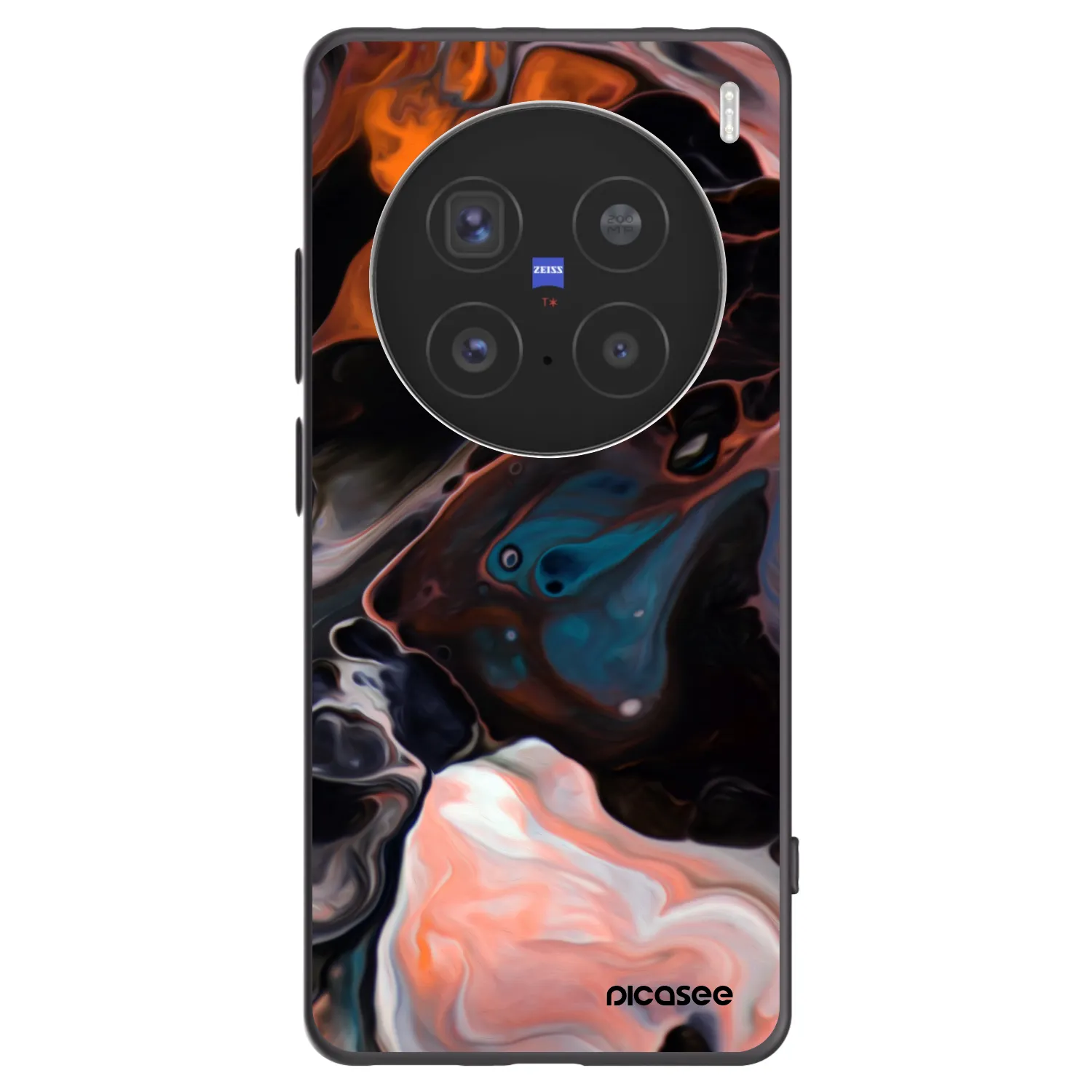 Picasee Vivo X200 Pro Hülle - Schwarzes Silikon - Cream