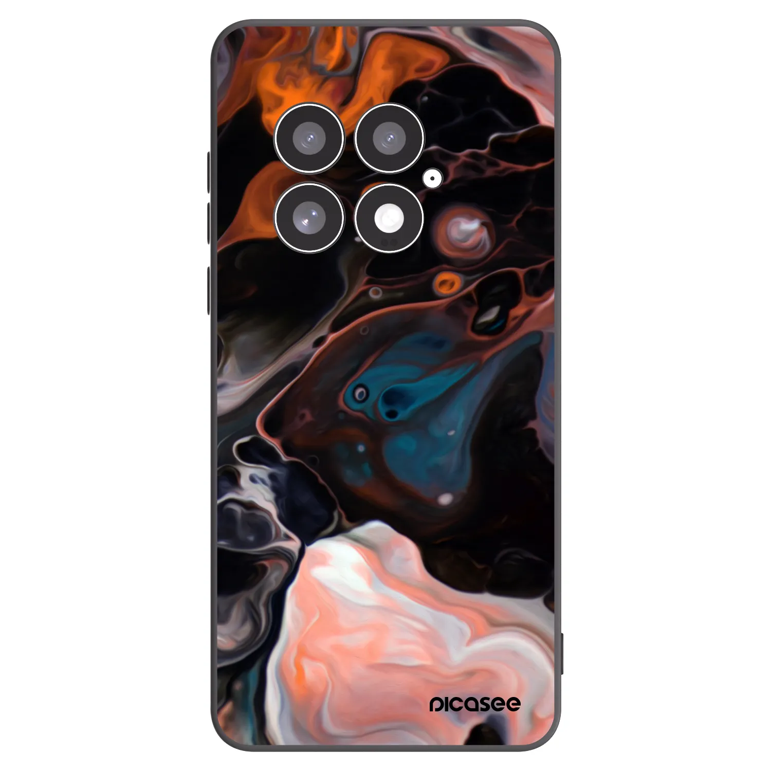 Picasee OnePlus 13 5G Hülle - Schwarzes Silikon - Cream