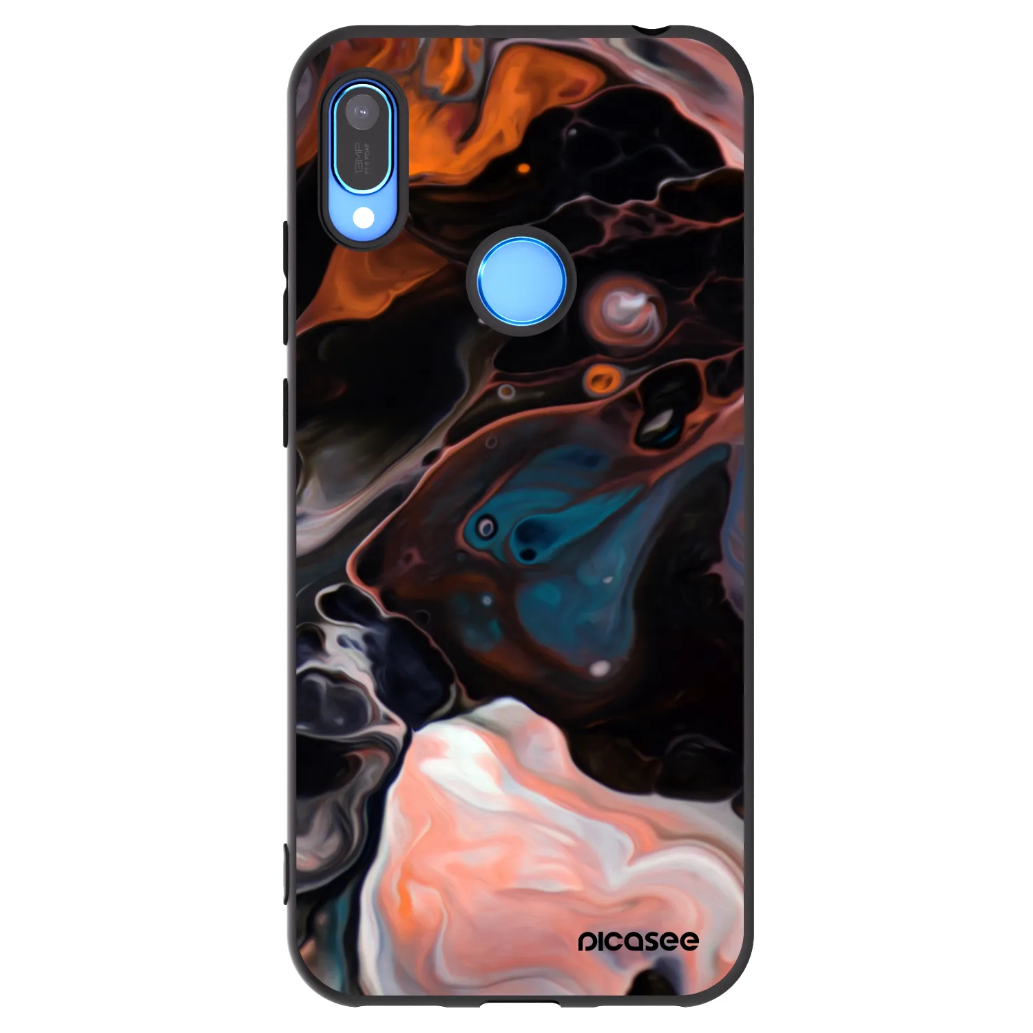 Picasee Huawei Y6 2019 Hülle - Schwarzes Silikon - Cream