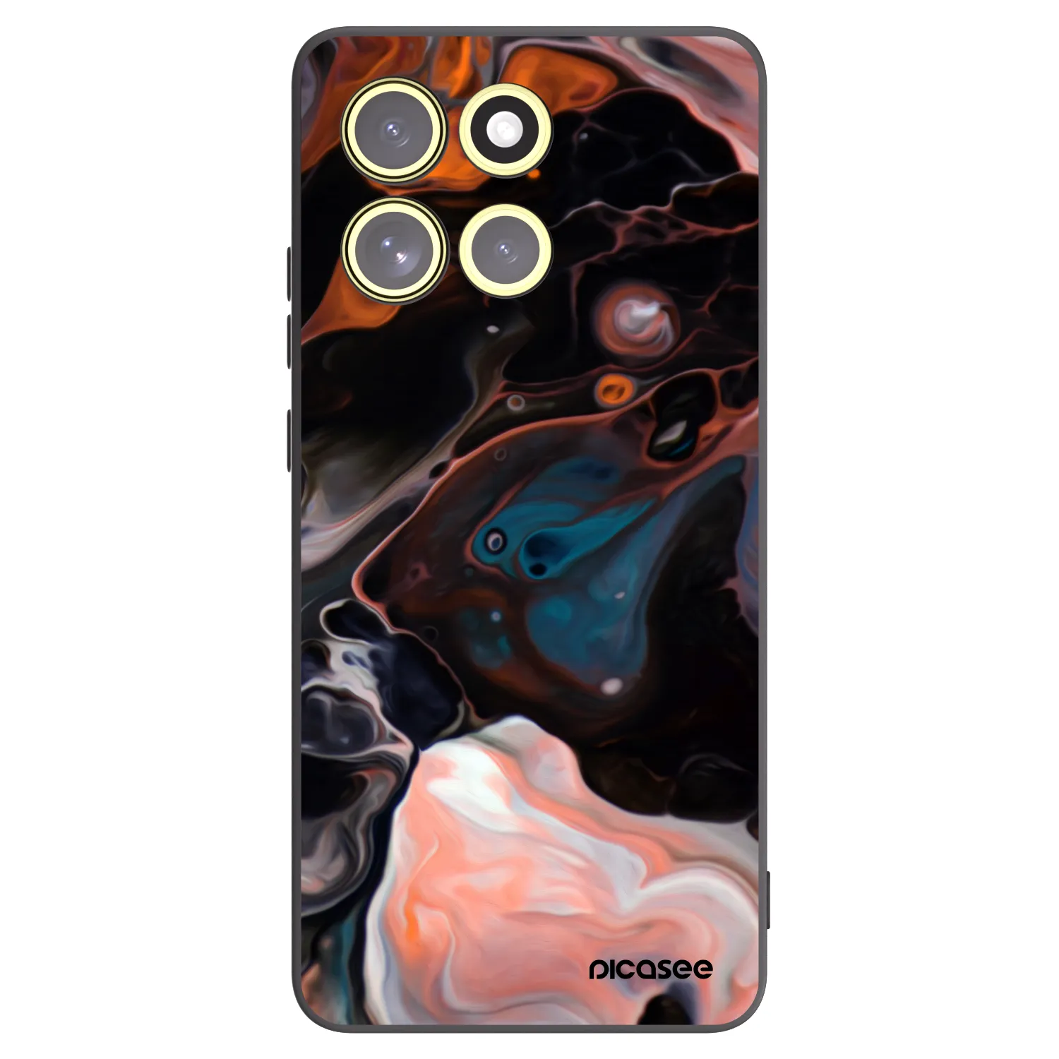 Picasee Motorola Moto G86 5G Hülle - Schwarzes Silikon - Cream