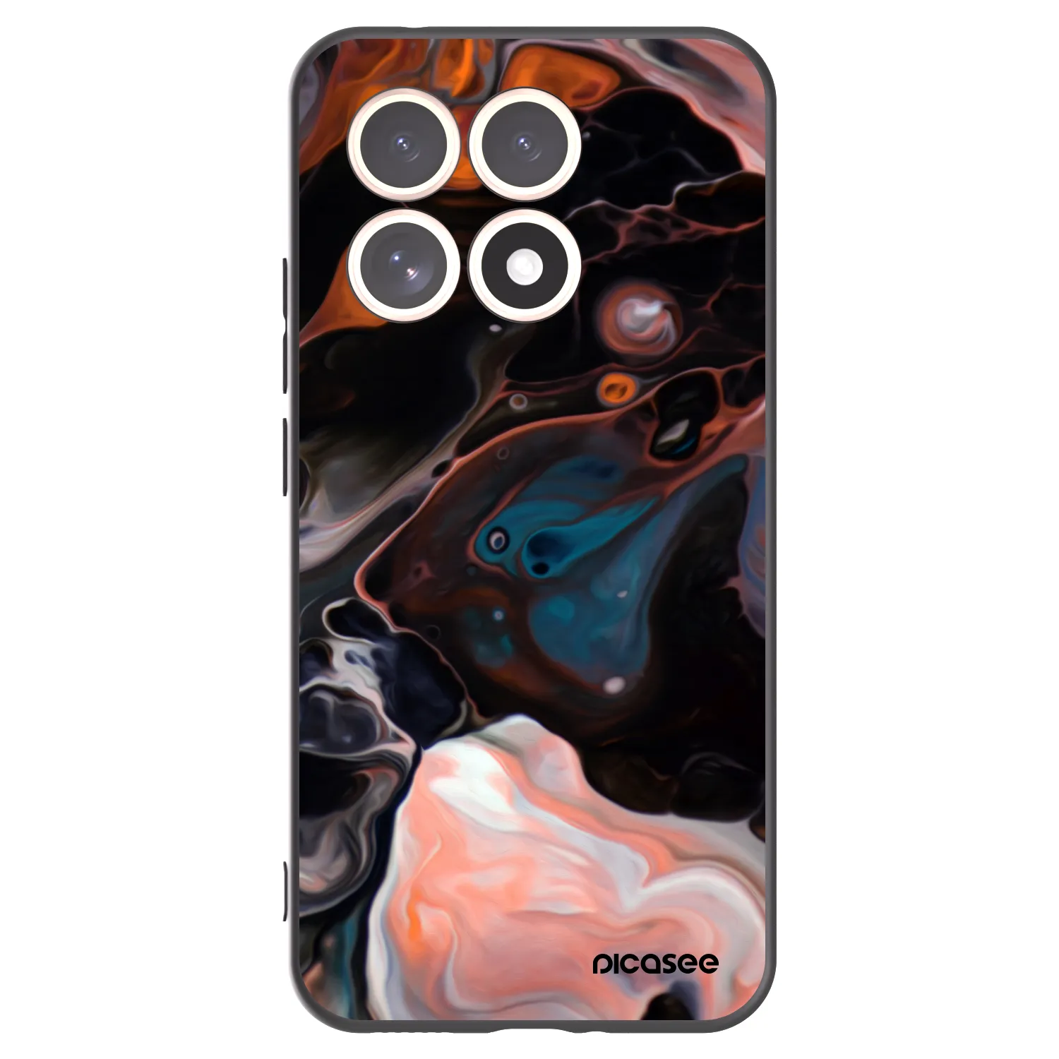 Picasee Xiaomi 15T Hülle - Schwarzes Silikon - Cream