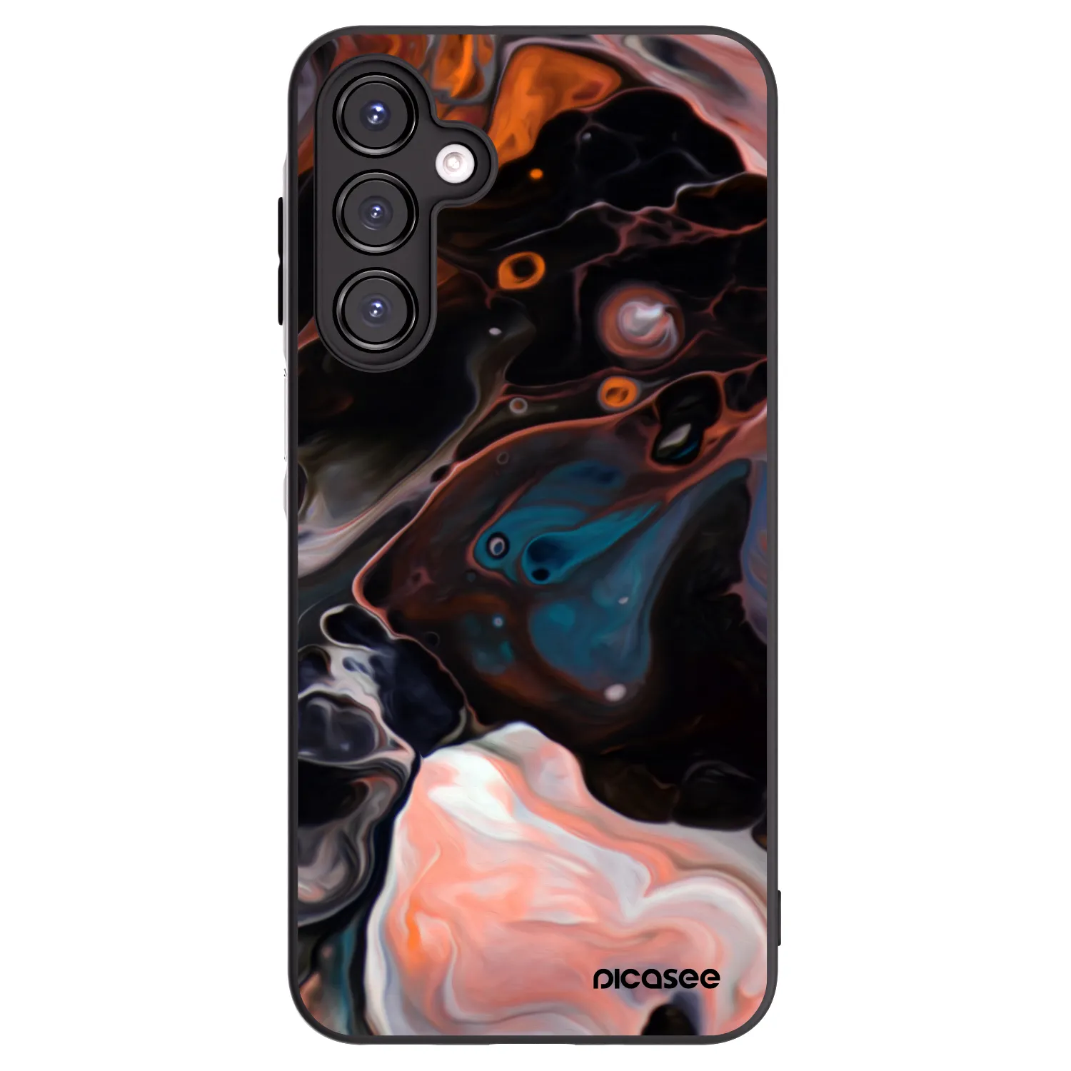 Picasee Samsung Galaxy A16 4G Hülle - Schwarzes Silikon - Cream