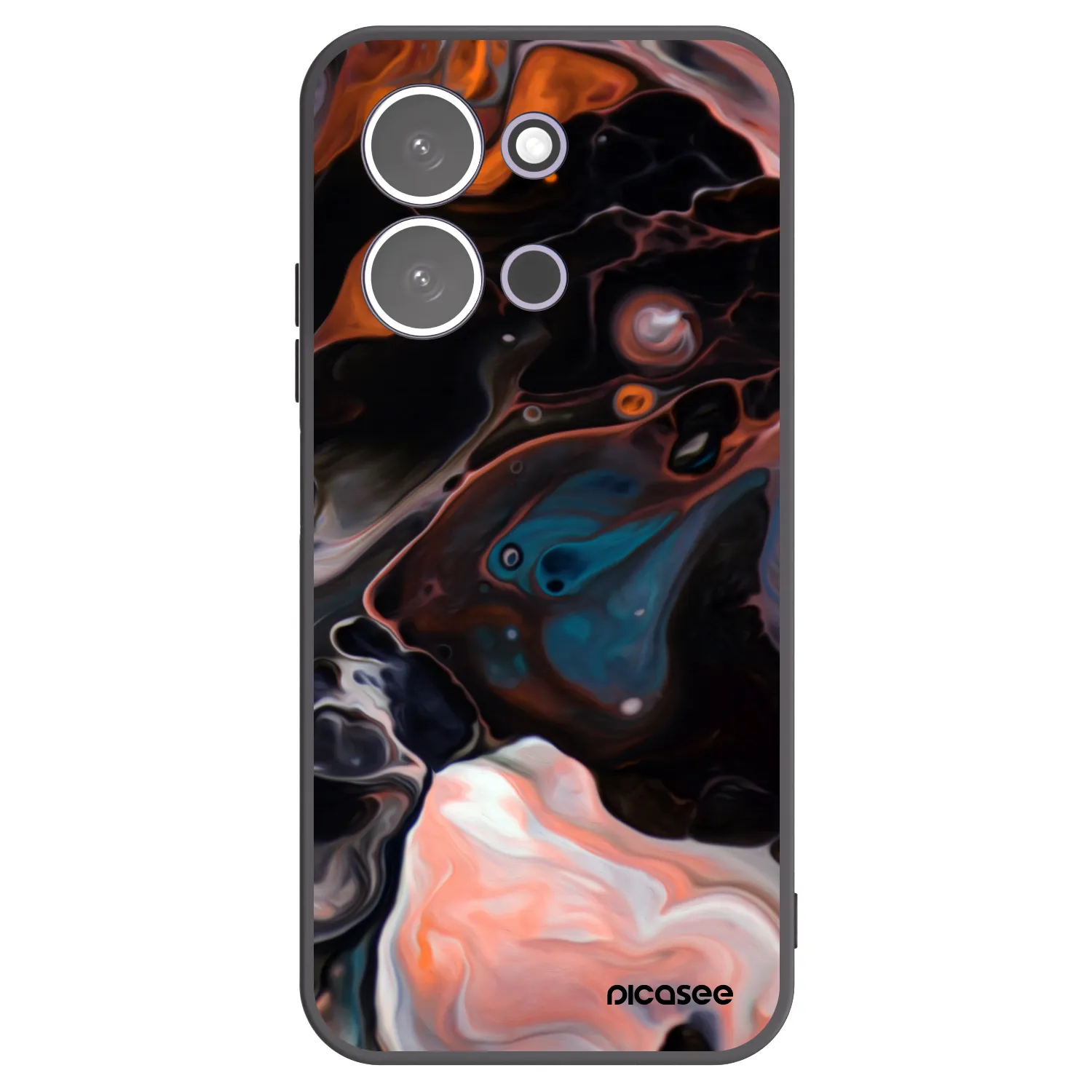 Picasee Xiaomi Redmi 15C 5G Hülle - Schwarzes Silikon - Cream