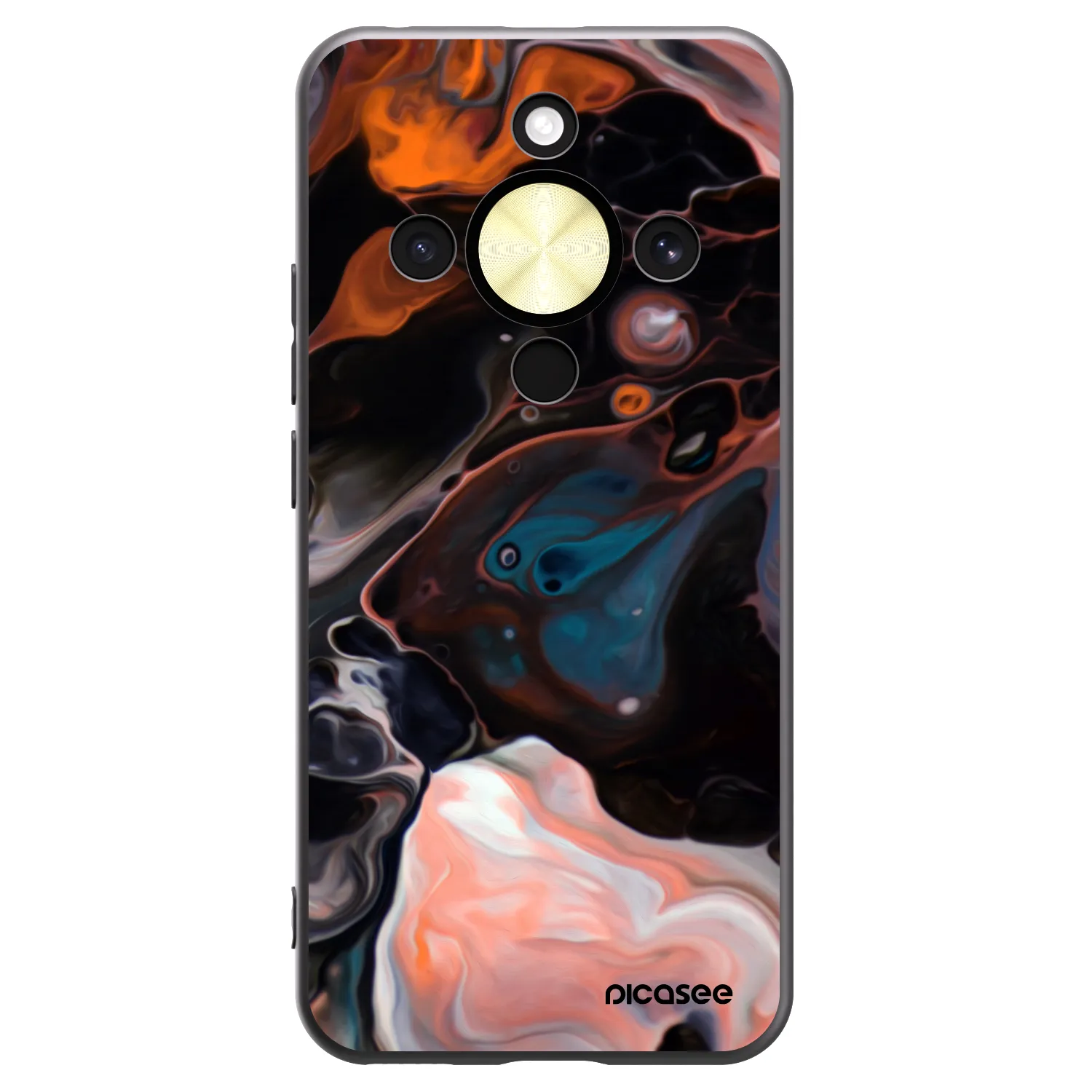 Picasee Honor Magic8 Lite 5G Hülle - Schwarzes Silikon - Cream