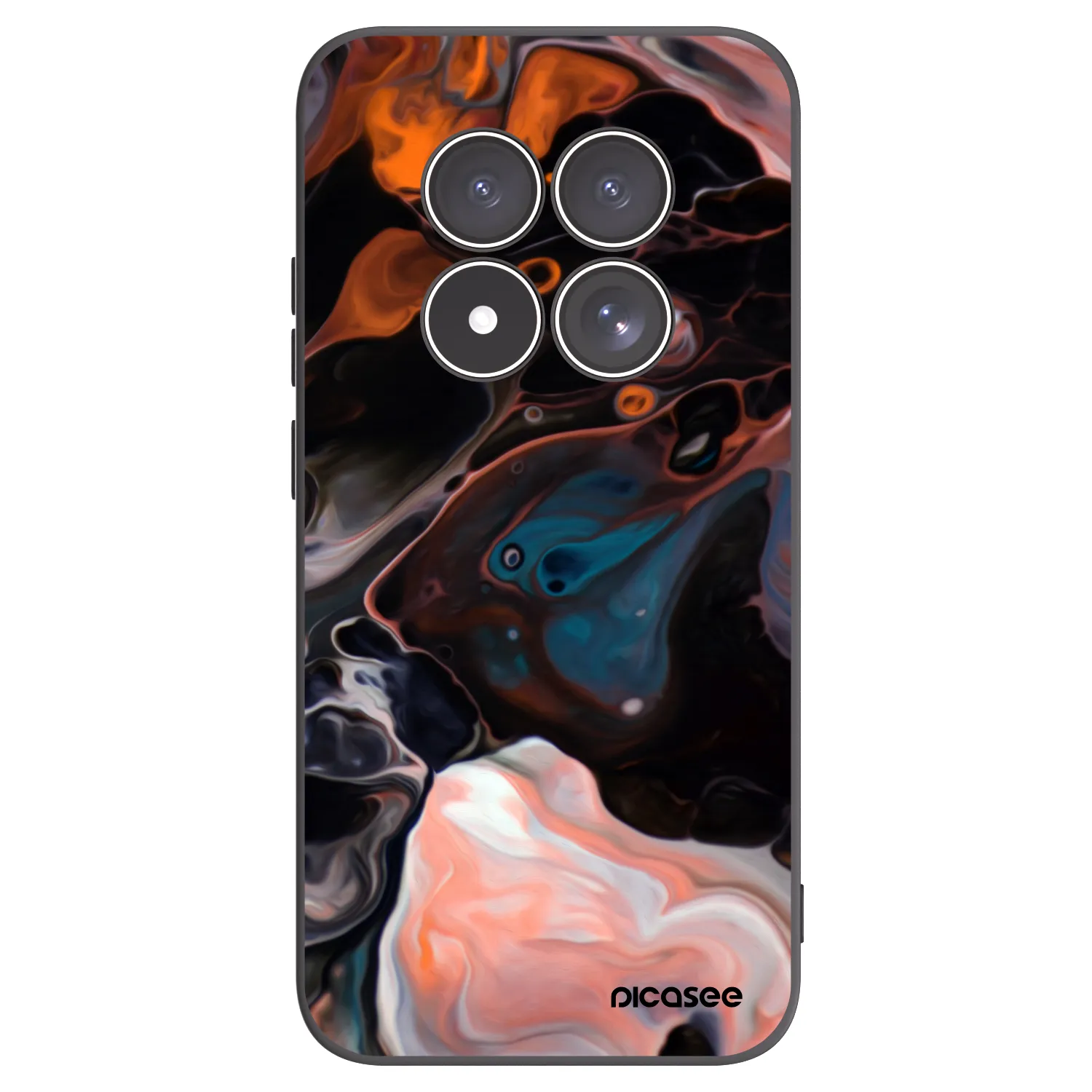 Picasee Xiaomi Redmi Note 15 Pro 5G Hülle - Schwarzes Silikon - Cream