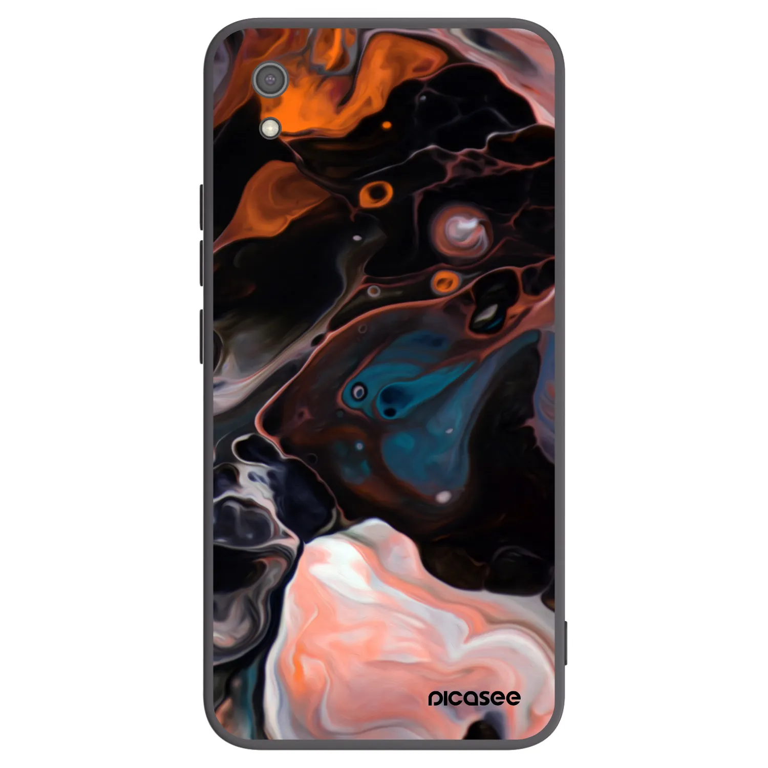 Picasee Xiaomi Redmi 7A Hülle - Schwarzes Silikon - Cream