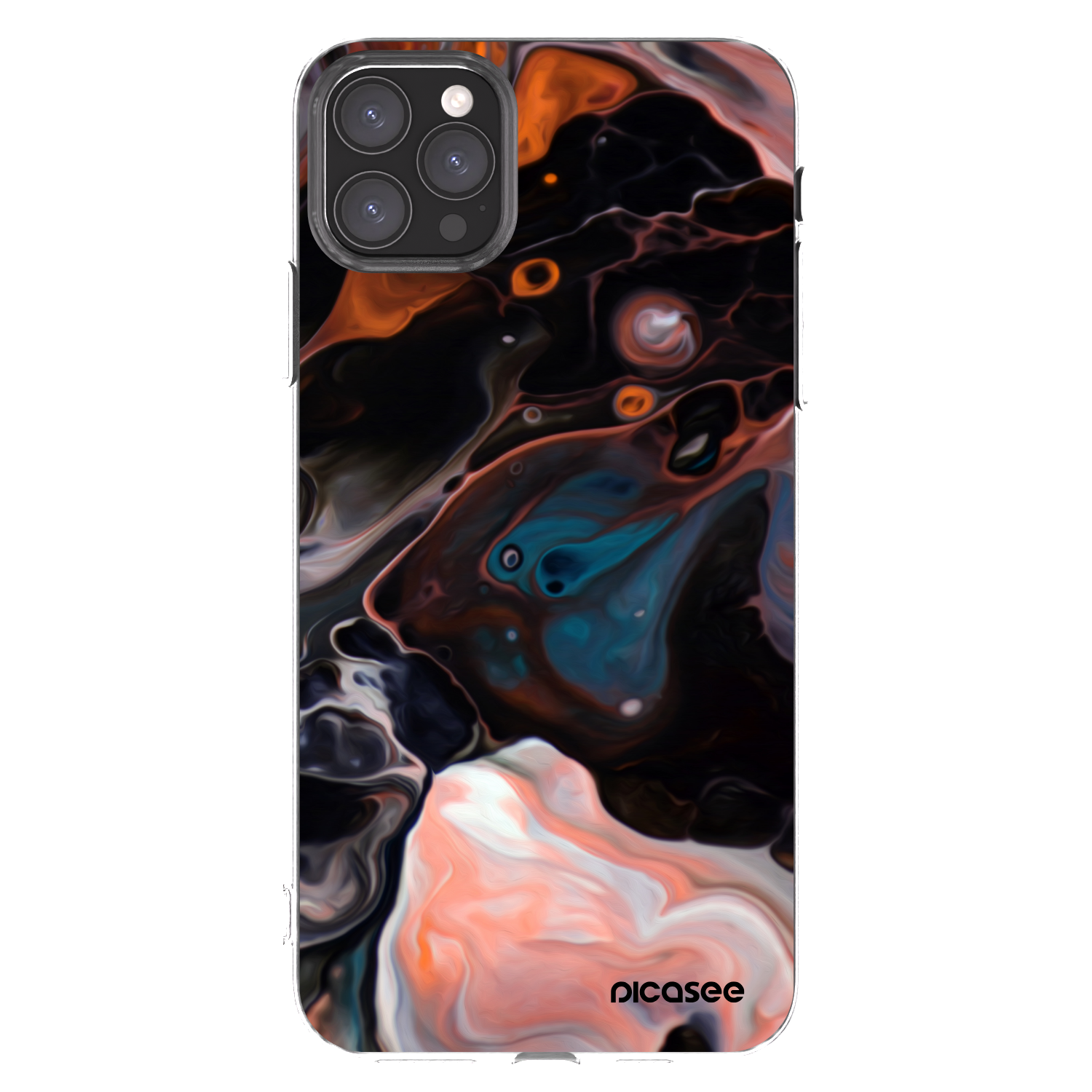 Picasee Apple iPhone 11 Pro Max Hülle - Transparentes Silikon - Cream