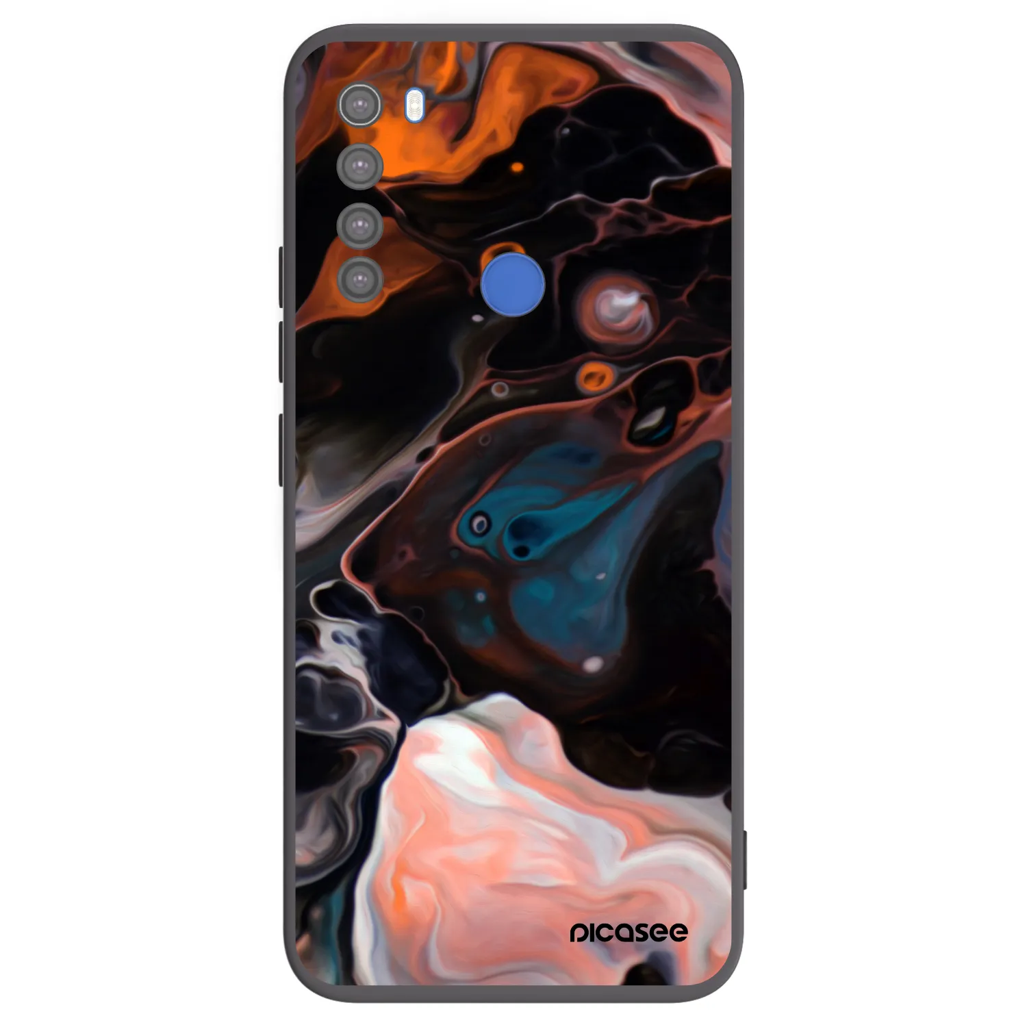 Picasee Xiaomi Redmi Note 8T Hülle - Schwarzes Silikon - Cream