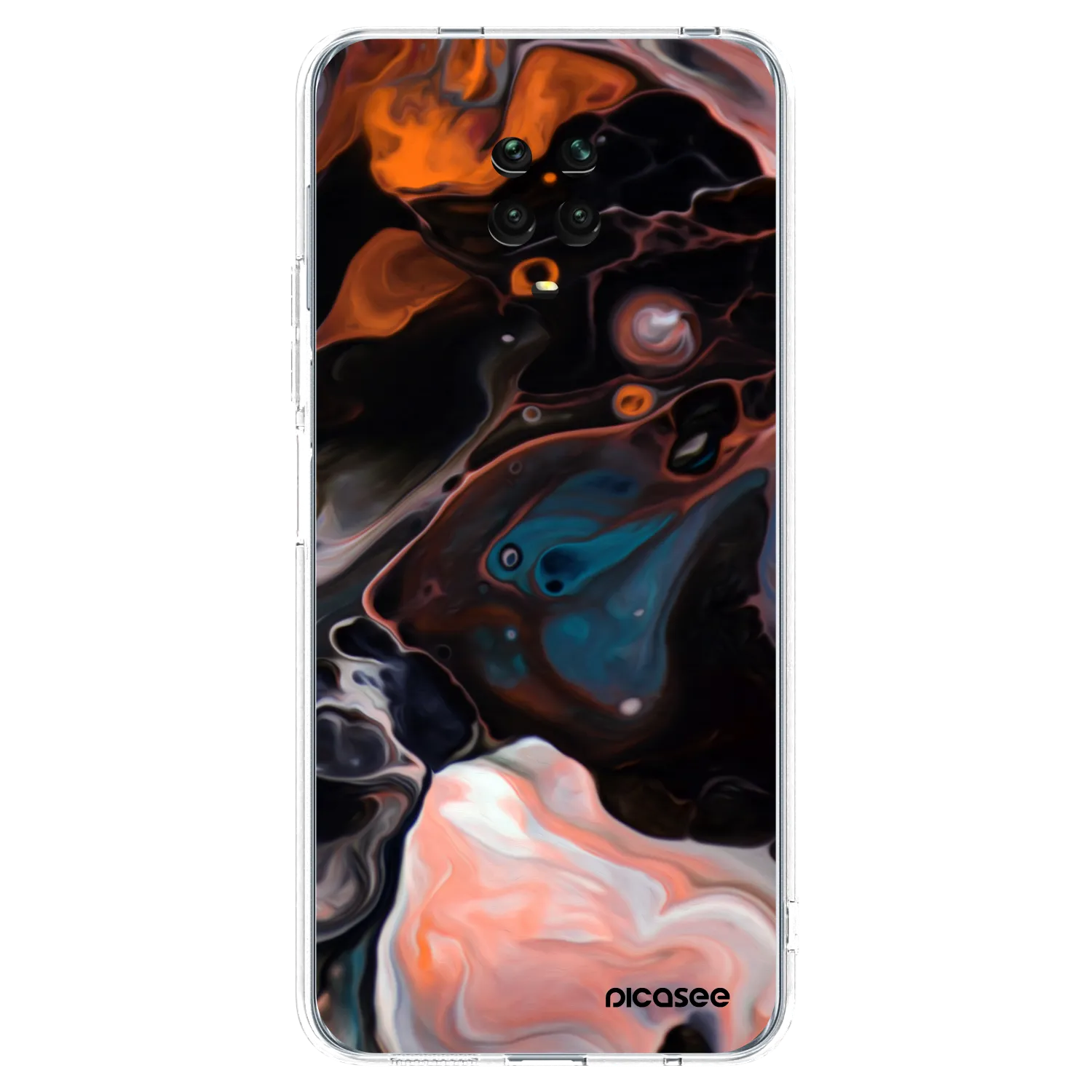 Picasee Xiaomi Redmi Note 9 Pro Hülle - Transparentes Silikon - Cream