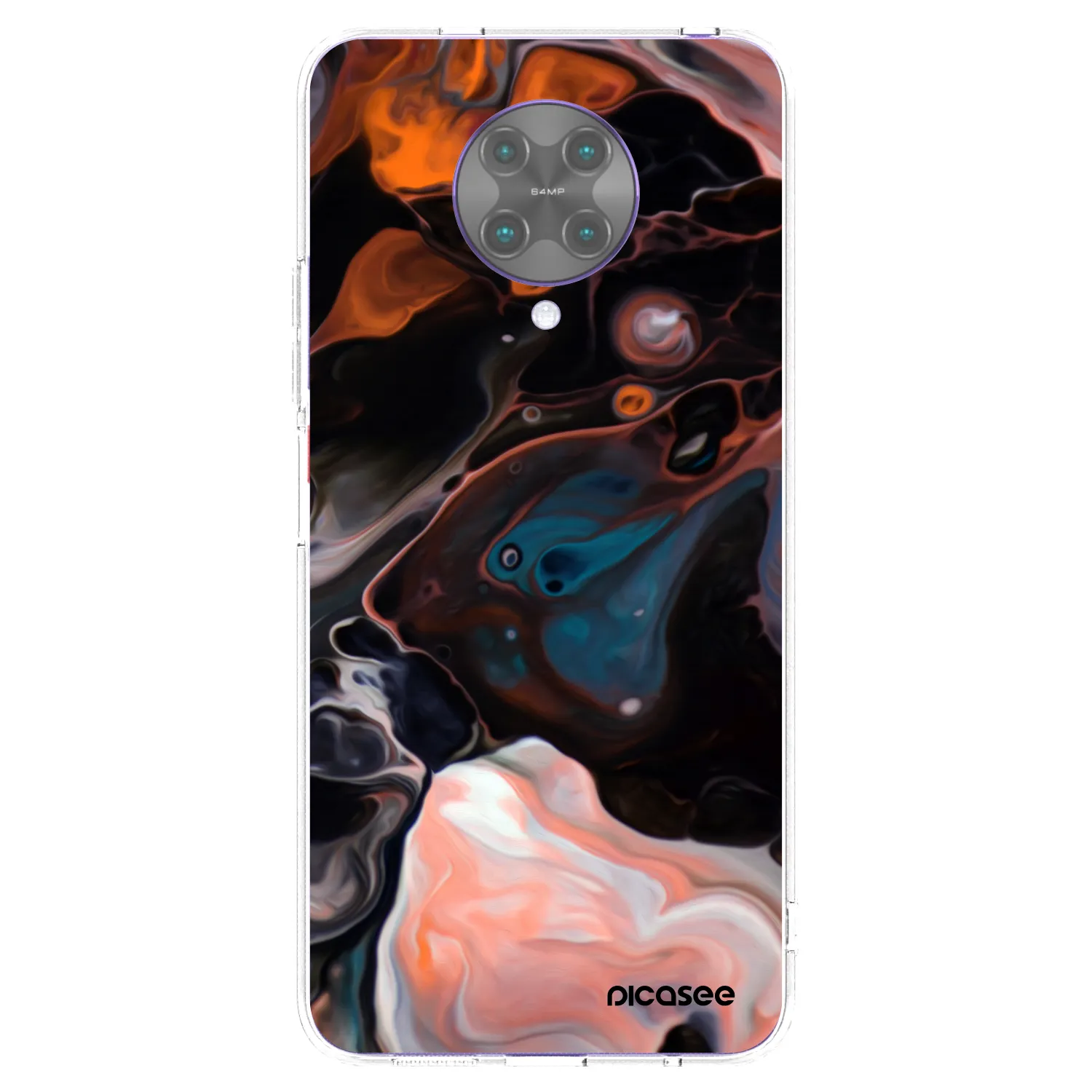 Picasee Xiaomi Poco F2 Pro Hülle - Transparentes Silikon - Cream