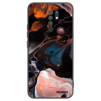 Picasee Xiaomi Redmi 9 Hülle - Schwarzes Silikon - Cream