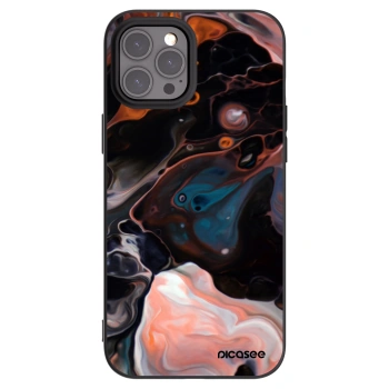 Picasee Apple iPhone 12 Pro Max Hülle - Schwarzes Silikon - Cream