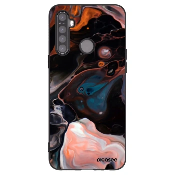 Picasee Realme 5 Hülle - Schwarzes Silikon - Cream