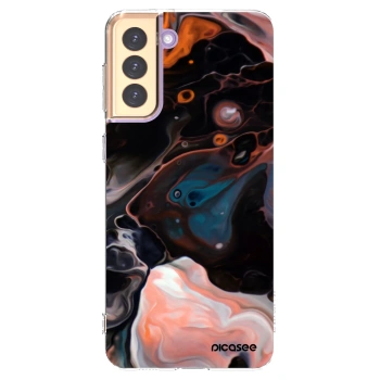 Picasee Samsung Galaxy S21+ 5G G996F Hülle - Transparentes Silikon - Cream