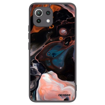 Picasee Xiaomi Mi 11 Lite Hülle - Schwarzes Silikon - Cream