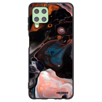 Picasee Samsung Galaxy A22 A225F 4G Hülle - Schwarzes Silikon - Cream
