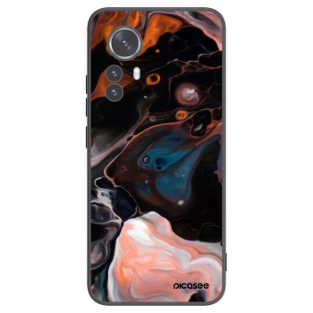 Picasee Xiaomi 12 Pro Hülle - Schwarzes Silikon - Cream