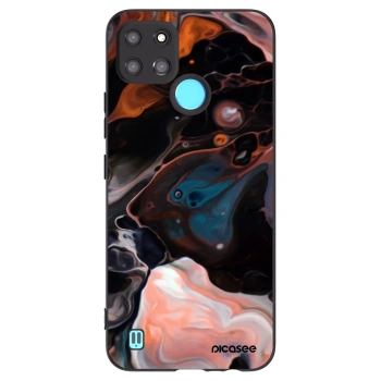 Picasee Realme C21Y Hülle - Schwarzes Silikon - Cream