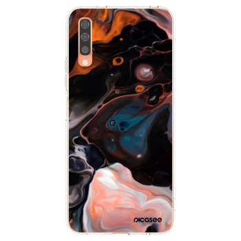 Picasee Samsung Galaxy A70 A705F Hülle - Transparentes Silikon - Cream