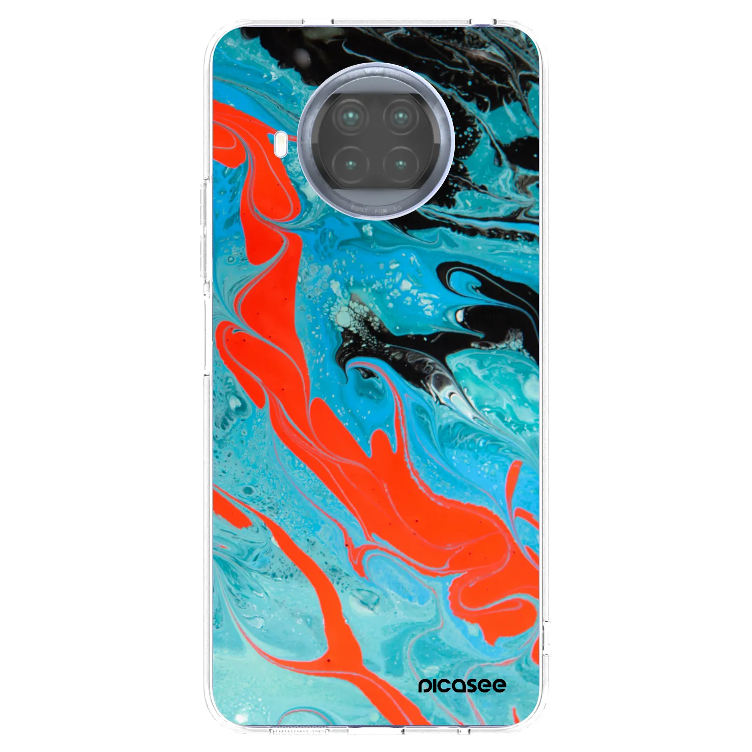 Picasee Xiaomi Mi 10T Lite Hülle - Transparentes Silikon - Blue Magma