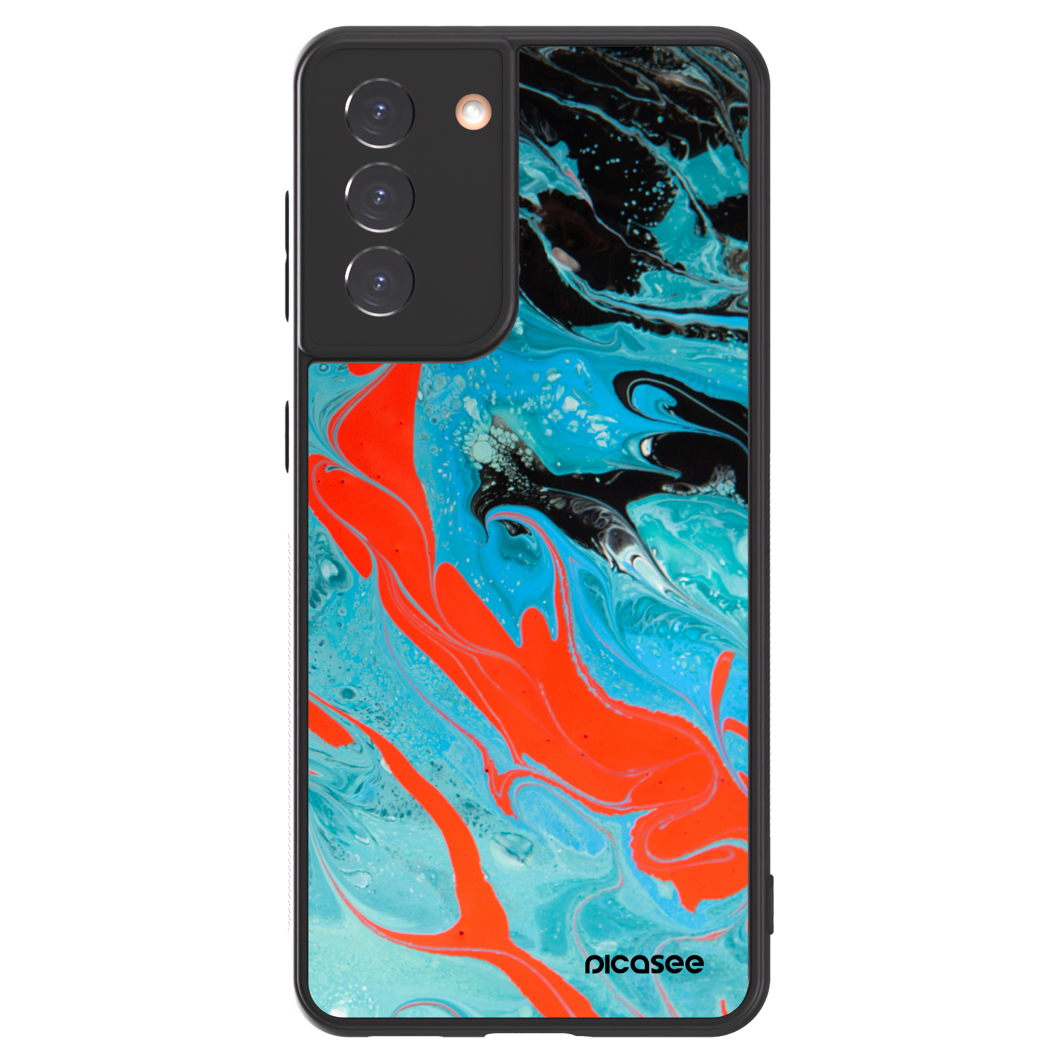Picasee ULTIMATE CASE für Samsung Galaxy S21 5G G991B - Blue Magma