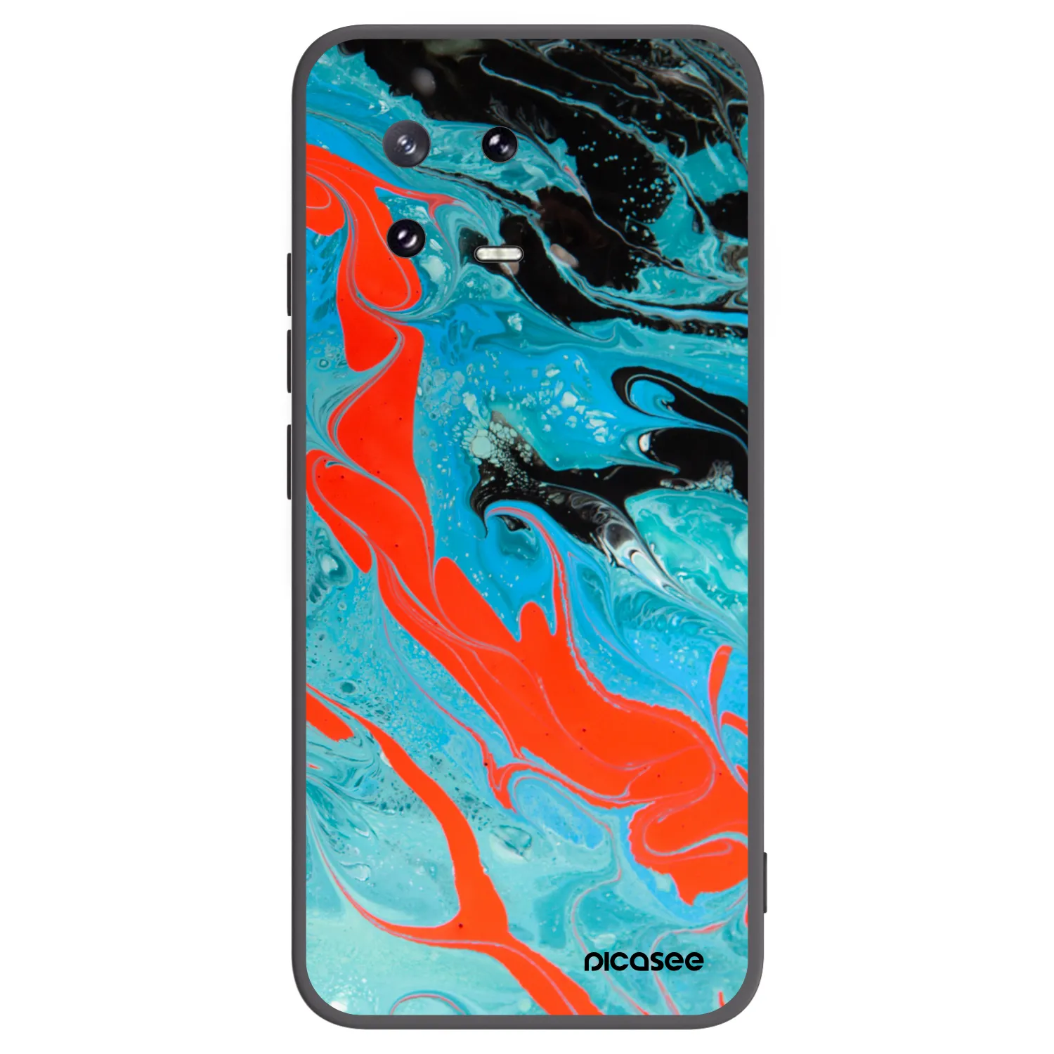 Picasee Xiaomi 13 Pro Hülle - Schwarzes Silikon - Blue Magma