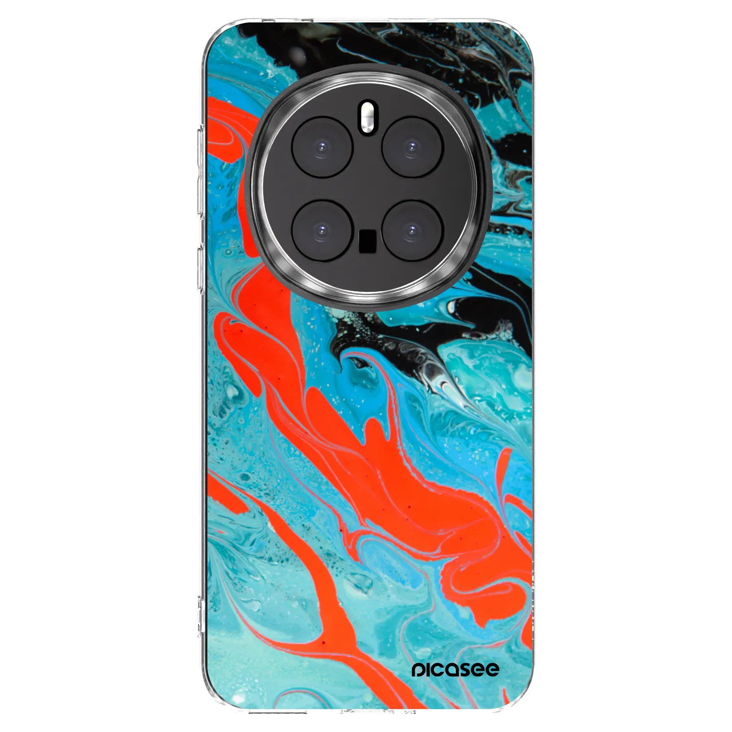 Picasee Honor Magic7 Pro 5G Hülle - Transparentes Silikon - Blue Magma