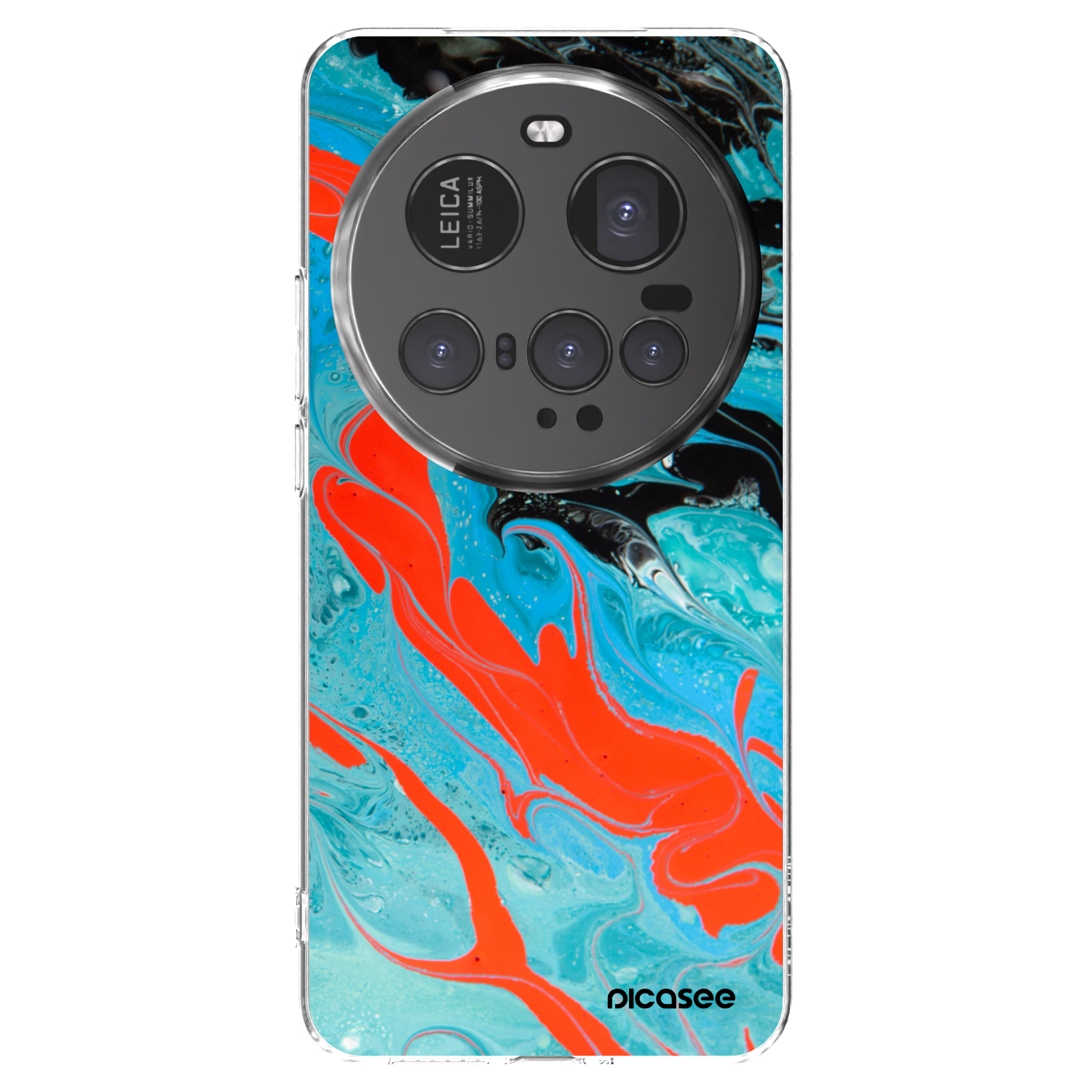 Picasee Xiaomi 15 Ultra Hülle - Transparentes Silikon - Blue Magma
