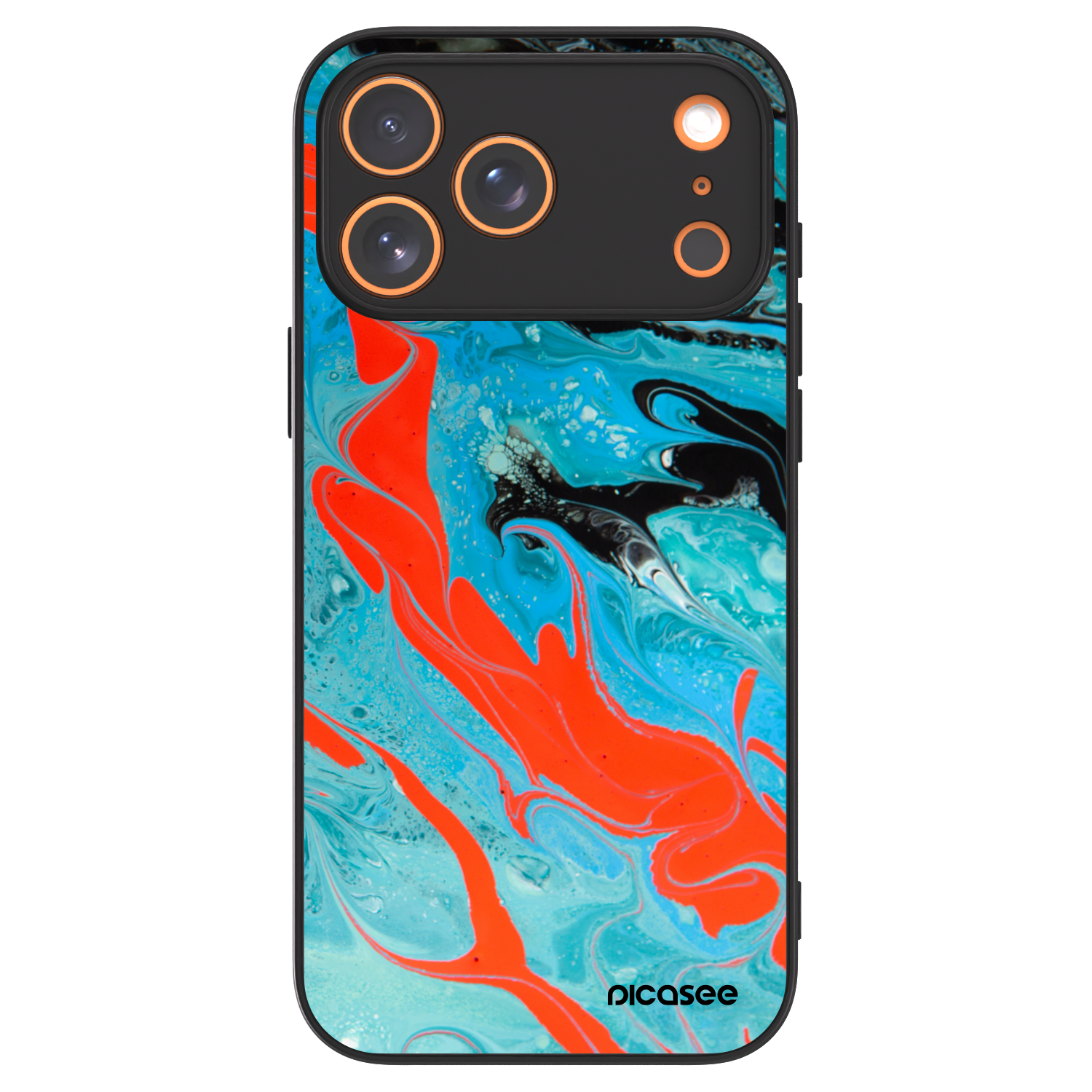 Picasee ULTIMATE CASE MagSafe für Apple iPhone 17 Pro Max - Blue Magma