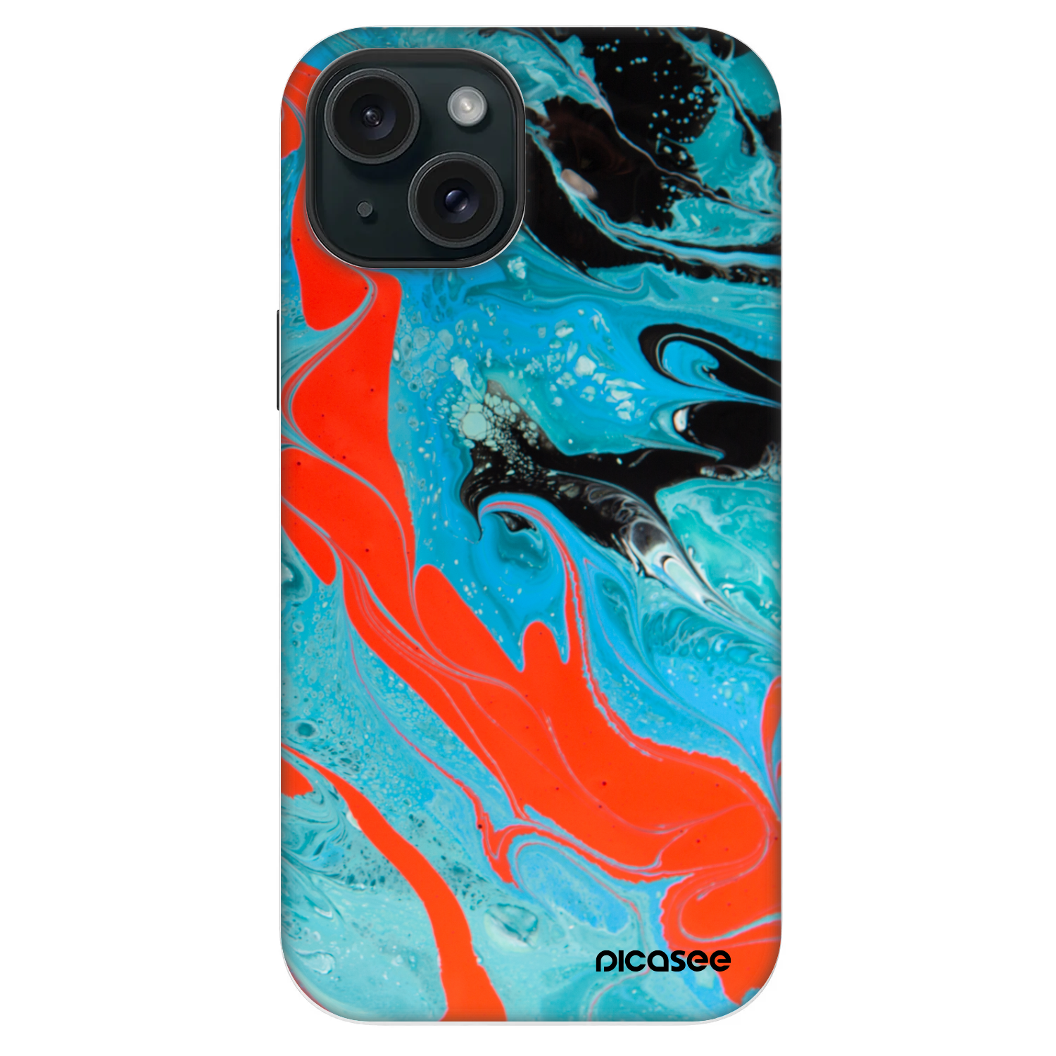 Picasee Fashion Case MagSafe für Apple iPhone 14 - Blue Magma