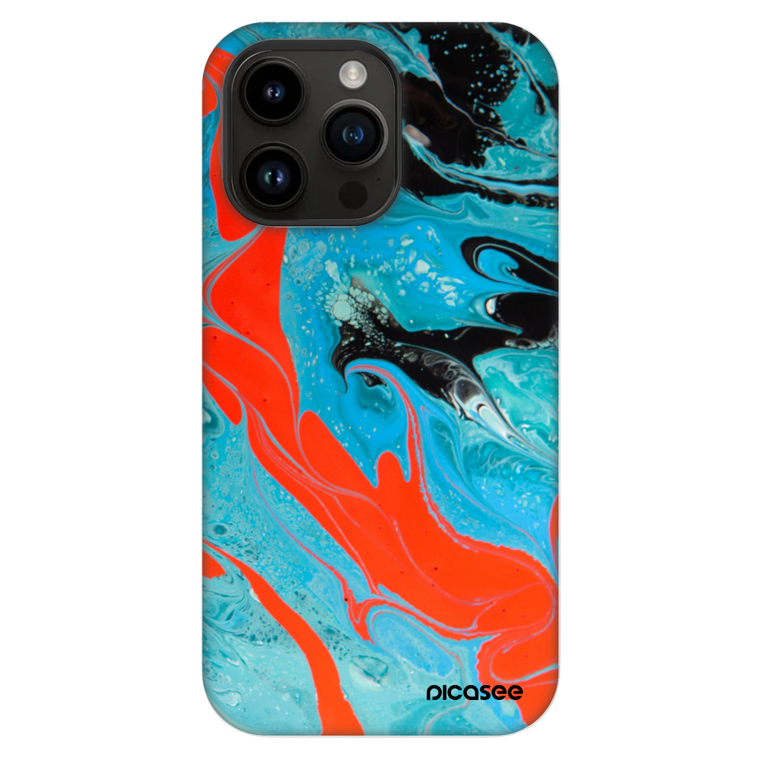 Picasee Fashion Case MagSafe für Apple iPhone 14 Pro Max - Blue Magma