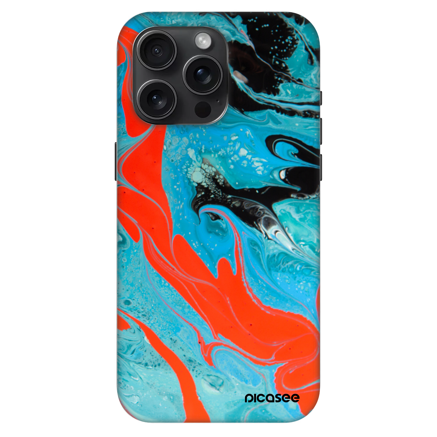 Picasee Fashion Case MagSafe für Apple iPhone 15 Pro Max - Blue Magma