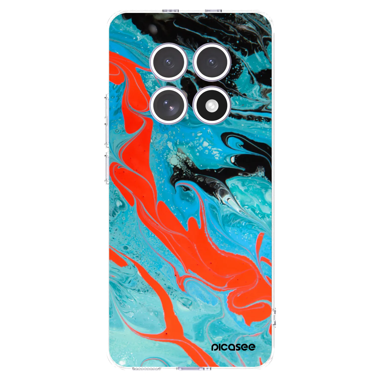 Picasee Xiaomi Redmi Note 15 Hülle - Transparentes Silikon - Blue Magma