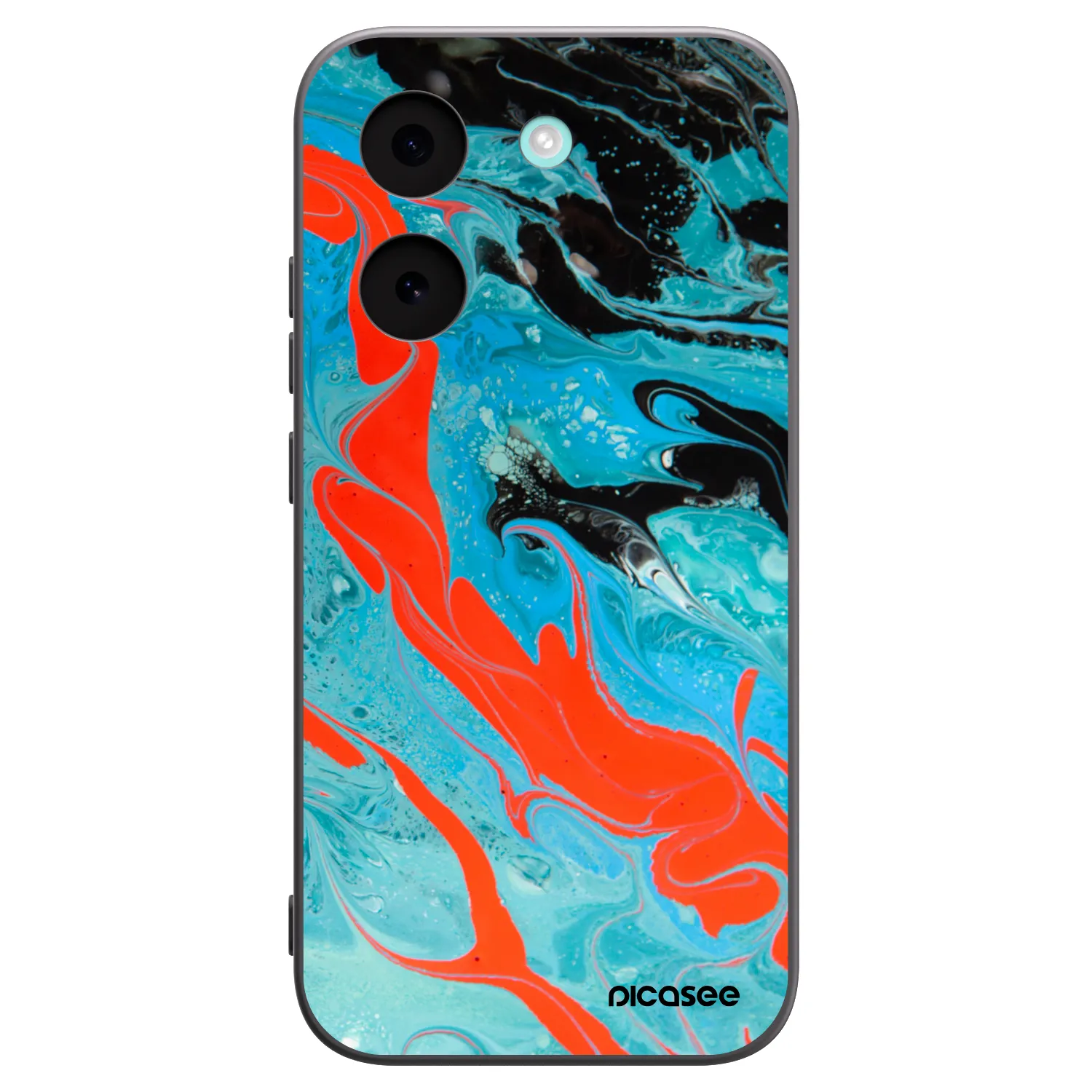 Picasee Xiaomi Poco X8 Pro Hülle - Schwarzes Silikon - Blue Magma