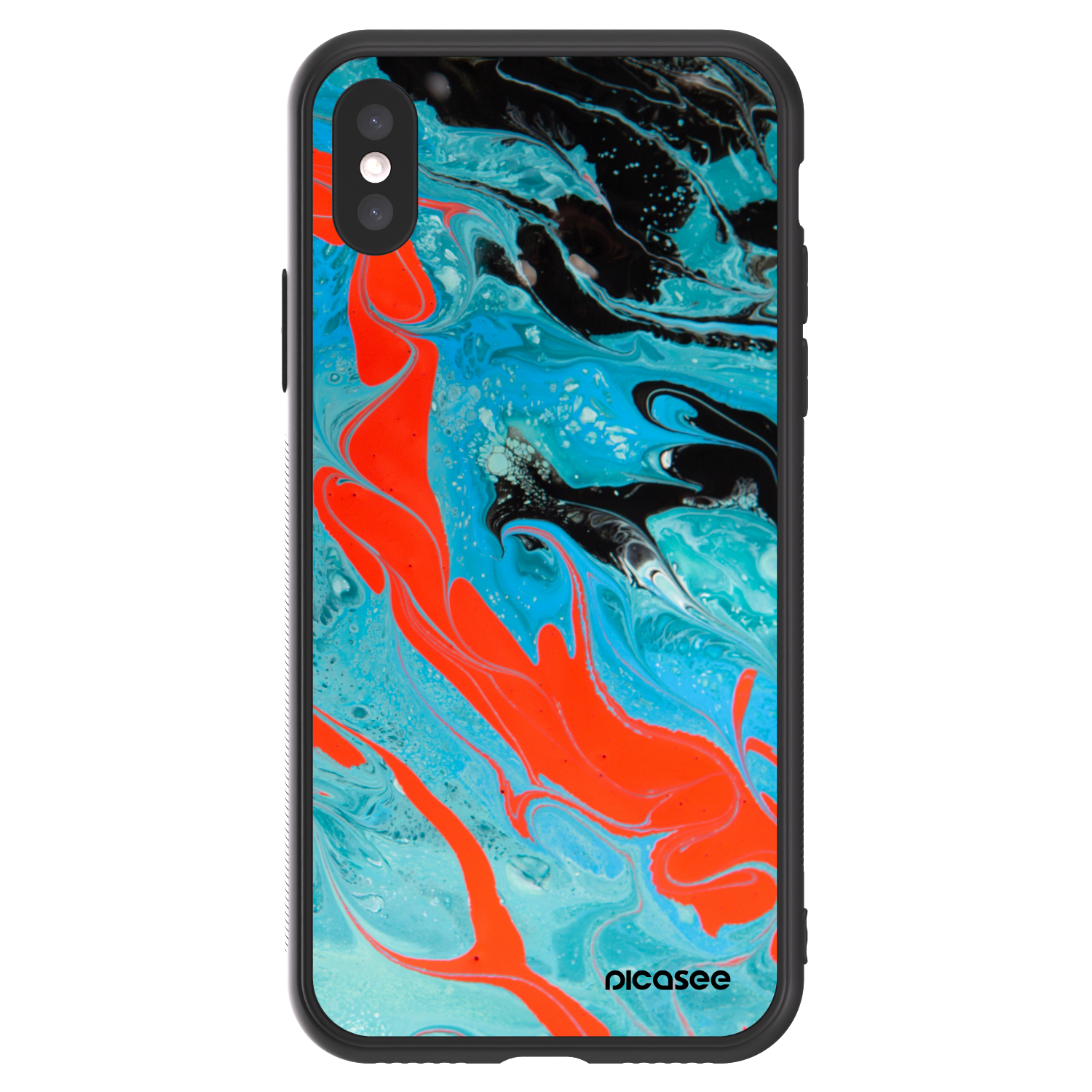 Picasee ULTIMATE CASE für Apple iPhone X/XS - Blue Magma