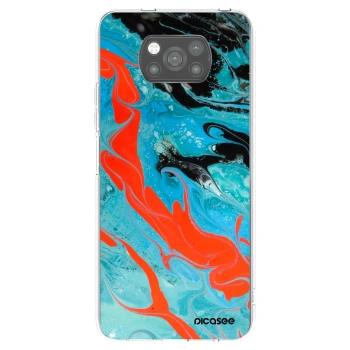 Picasee Xiaomi Poco X3 Pro Hülle - Schwarzes Silikon - Blue Magma