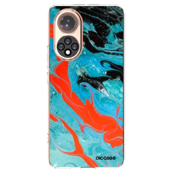 Picasee Huawei Nova 9 Hülle - Transparentes Silikon - Blue Magma