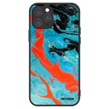 Picasee ULTIMATE CASE MagSafe für Apple iPhone 12 Pro - Blue Magma