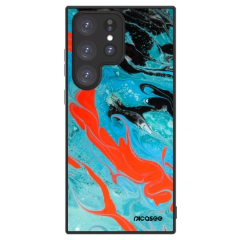 Picasee ULTIMATE CASE PowerShare für Samsung Galaxy S23 Ultra 5G - Blue Magma