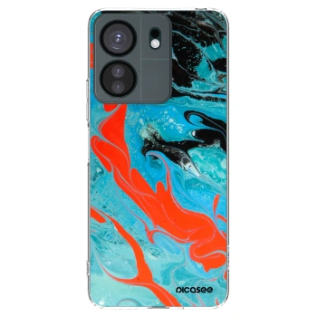 Picasee Xiaomi Redmi 13C 4G Hülle - Transparentes Silikon - Blue Magma