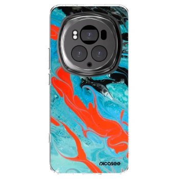 Picasee Honor Magic6 Pro Hülle - Transparentes Silikon - Blue Magma