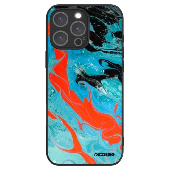 Picasee ULTIMATE CASE MagSafe für Apple iPhone 16 Pro Max - Blue Magma