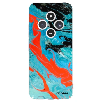 Picasee Xiaomi Redmi 14C Hülle - Transparentes Silikon - Blue Magma