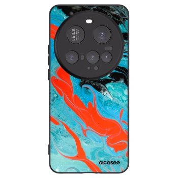 Picasee Xiaomi 15 Ultra Hülle - Schwarzes Silikon - Blue Magma