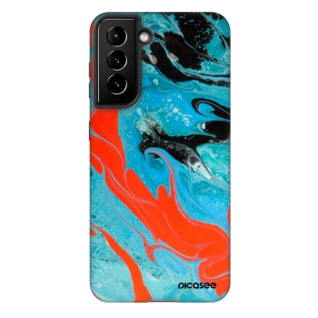 Picasee Fashion Case für Samsung Galaxy S22 5G - Blue Magma